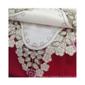 Hot selling beautiful  embroidery rose cutwork  table runner